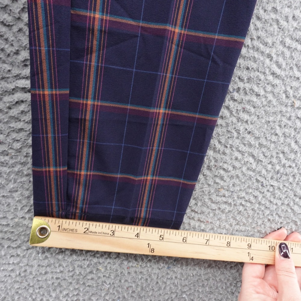 Walter Hagen Clubhouse Plaid Golf Pants Womens 0 Dark Navy Blue WGH15413YD NEW - Picture 13 of 16